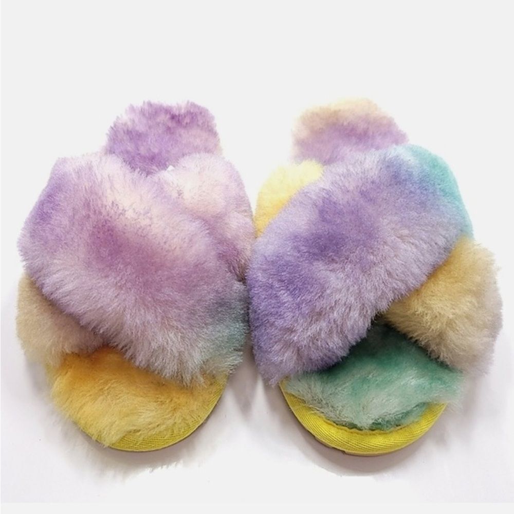 NEW Free People EMU Australia Mayberry Sheepskin Slippers Tie